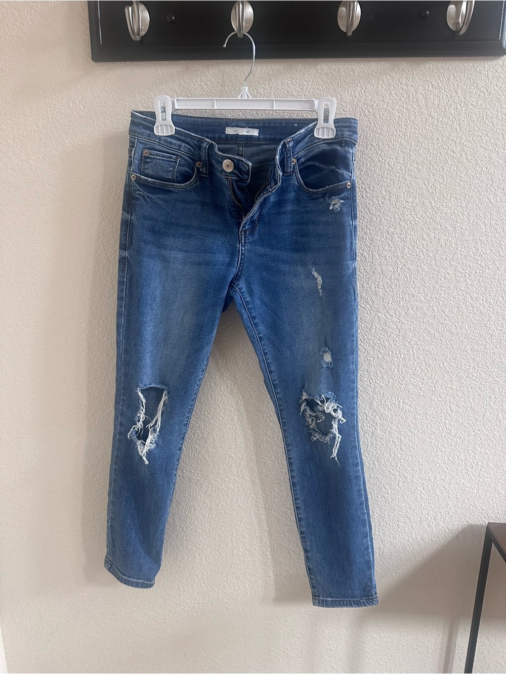 STS Blue Ankle Skinny Women’s Distressed Blue Denim Jeans (28)